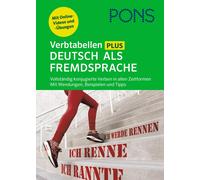 PONS Verbtabellen Plus Deutsch als Fremdsprache: Vollständig konjugi (Paperback)
