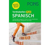 PONS Verbtabellen Plus Spanisch: Vollständig konjugierte Verben in a (Paperback)