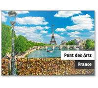 Pont Des Arts À Paris, France, Fridge Magnet