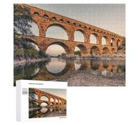 Pont Du Gard Wooden Brain Teaser for Adults, 500 PCS - Winter Activity Gift, for Screen-Free Relaxation at Home