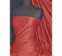 Ponte Roma Double Knit Jersey | Soft Thick & Warm Stretch Dress Fabric | Sold by The Metre | by Tia Knight (Q37) (Brick Red, 1 Metre)