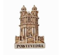 Pontevedra Spain 3D Fridge Magnet Souvenir Gift,Resin Handmade Pontevedra Refrigerator Magnet Home & Kitchen Decoration Collection