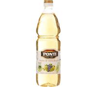 Ponti Set 12 Pet Vinegar 1 Lt of Classic White Wine for Kitchen