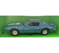 Pontiac Firebird Trams AM 1972 in blue 1:24 scale model from Welly