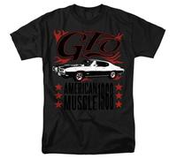 Pontiac GTO Flames Unisex T Shirt, Black, Large