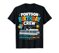 Pontoon Birthday Crew Lake Boat Party T-Shirt