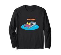 Pontoon Boat on a Lake Long Sleeve T-Shirt