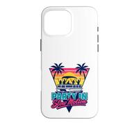 Pontoon Boat Party In Slow Motion Retro Sunset Lake Life Case for iPhone 16 Pro Max