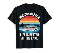 Pontoon Captain Life Is Better At The Lake Boating T-Shirt