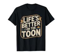 Pontoon Dad Living Toon Life Lake Summer T-Shirt