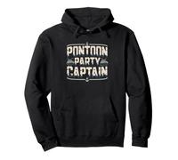 Pontoon Dad Running Lake Party Whole Family Boat Captain Pullover Hoodie