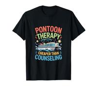 Pontoon Therapy Cheaper Than Counseling Boat T-Shirt