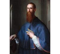 Pontormo Portrait Monsignor Of House Religious Painting Large Print Poster Wall Art Decor Picture
