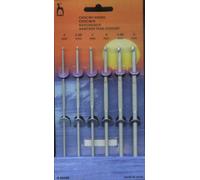 Pony Aluminium Crochet Hook - 6 Assorted sizes 2 - 5mm