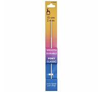 Pony Aluminium Crochet Hooks, Multi-Colour, 2mm