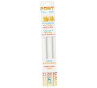 Pony Aluminium Single Ended Children's Knitting Pins, Multi-Colour, 4mm x 18 cm