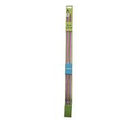 Pony Anodised Aluminium Single-Ended Knitting Pins, Multi-Colour, 3.25mm