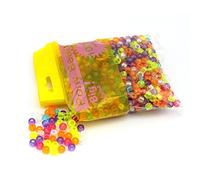 Pony Bead Big Value Pack 1000/Pkg-Transparent Multicolor by arkCRAFT