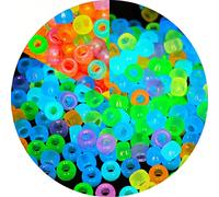 Pony Beads, Multi-Colored Bracelet Beads, Beads for Hair Braids, Beads for Crafts, Plastic Beads, Hair Beads for Braids (Medium Pack, Glow in The Dark)…