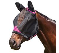 (Pony, Black/Purple) Weatherbeeta Comfitec Deluxe Mesh Durable Horse Fly Mask