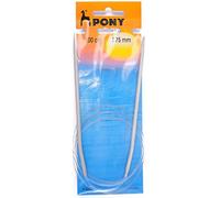 Pony Circular Knitting Needles, 100cm Long, Metal, 3,75 mm