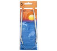 Pony Circular Needle Set Lightweight and Flexible Knitting Pins with Attached Cable - Aluminum - 5.00mm / 100cm