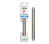 Pony Classic Aluminium Double Pointed Needles 15cm 3.00mm 1pc