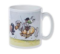 Pony Club Ponies Mug by Thelwell Robust Clay Cambridge Style Mug, Equipped with an icon Pony Cartoons by The Great Norman Thelwell