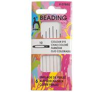 Pony Coded Eye Needles: Beading 10, Multi-Colour