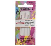 Pony Coded Eye Needles: Beading 12, Multi-Colour