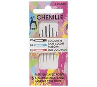Pony Coded Eye Needles: Chenille 22/26, Multi-Colour