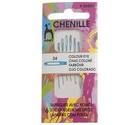Pony Coded Eye Needles: Chenille 24, Metal, Multi-Colour