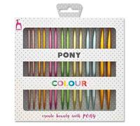 Pony Interchangeable Knitting Needle Set - 14cm, 3-7mm, Polka Dot Design