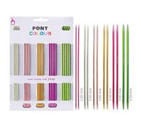 Pony Colour Sock Knitting Needle Set 20cm 2.5-4.5mm Polka Dot