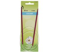 Pony Coloured: Knitting Pins: Circular: Anodised Aluminium: 80cm x 4.00mm, Multicolor, 4mm