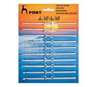 Pony Crochet Hooks, Various Sizes, Assorted Sizes 4-5.5mm