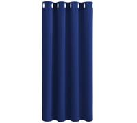 PONY DANCE Blue Blackout Curtain - 1 Panel Eyelet Thermal Insulation Room Darkening Window Treatment Curtain for Nursery Decor, 1 Piece, W52 by D 63-inch, Blue