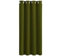 PONY DANCE Window Blackout Christmas Curtain - Thermal Insulated Blackout Curtain with Eyelet, Room Darkening & Energy Saving Single Panel for Living Room, Set of 1, 52 by 63 Inch, Olive Green
