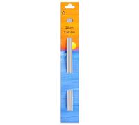 Pony Double Ended Knitting Pins, Aluminium, Multi-Colour, 2.5mm