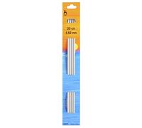 Pony Double Ended Knitting Pins, Aluminium, Multi-Colour, 3.5mm