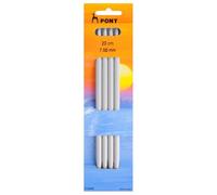 Pony Double Ended Knitting Pins – 20 cm 7.5 mm – Set of 4 – Multi-Colour