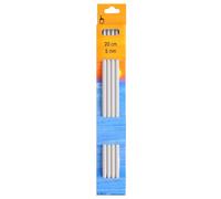 Pony Double Ended Knitting Pins, Aluminium,Silver, 20cm x 5.0mm, Set of 4