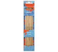 Pony Double Ended Maple Wood Knitting Pins - 20Cm x 7.00mm, Set of 5