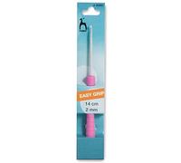 Pony Crochet Hook Easy Grip – Aluminium, Multi-Colour, 2 mm