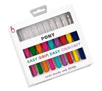 Pony Easy Grip Crochet Hook Set 2-6.00mm Polka dot - 1x9pcs