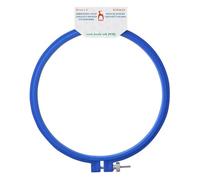 Pony Embroidery Hoop with Metal Adjustment Screw - Hoop for Embroidery and Sewing Projects, Blue, 15 cm - 1 Piece