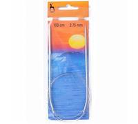 Pony Fixed Circular Classic Knitting Pins, Aluminium, Multi-Colour, 8 x 4 x 21 cm