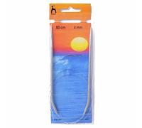 Pony Fixed Classic Circular Knitting Pins, Aluminium, Multi-Colour, 8 x 4 x 21 cm