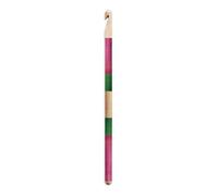 Pony Crochet Hook Flair - Hand-Colored, Hand-Painted 15 cm (6.00 mm) Beige & Pink
