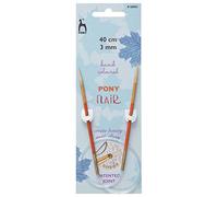 Pony Flair Hand Colored Fixed Circular Knitting Needles - 40CM (3.00MM)